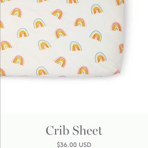 BRAND NEW PEHR BRAND CRIB SHEET